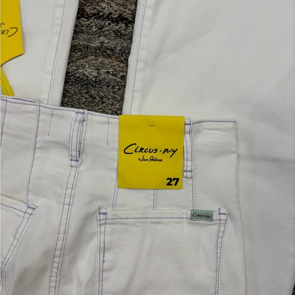 Circus By Sam Edelman Super High Rise Flare Jeans In White Sz 27 NWT | Flared - - Picture 10 of 13